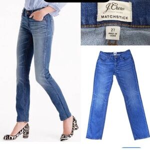 J. Crew Matchstick Straight Leg Denim Jeans